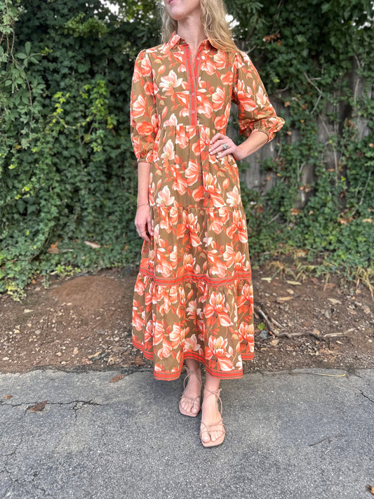 Boston Maxi Dress in magnolia mocha by Isla Payal