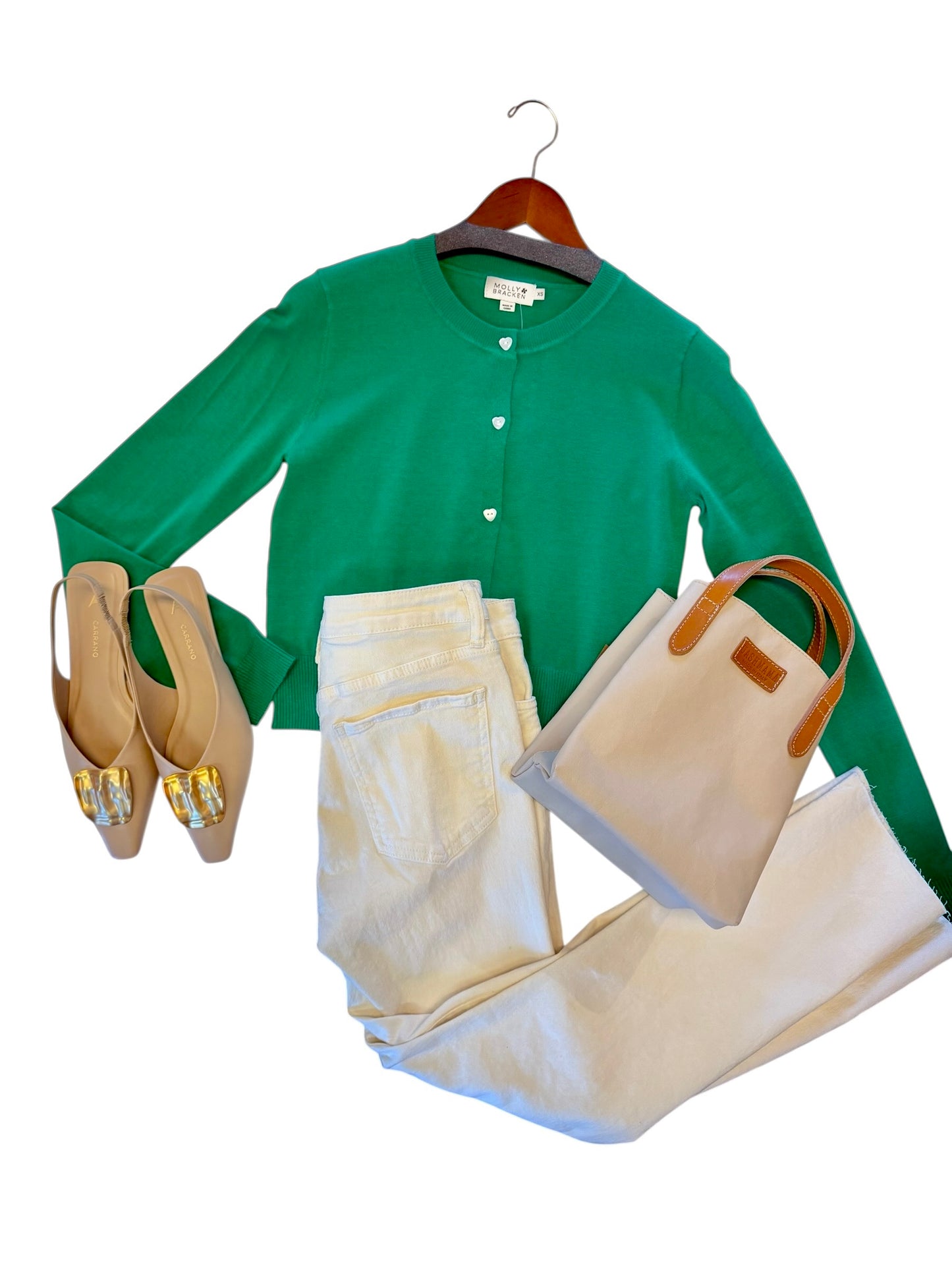 Milano Sling Back Flat in ginger by Carrano