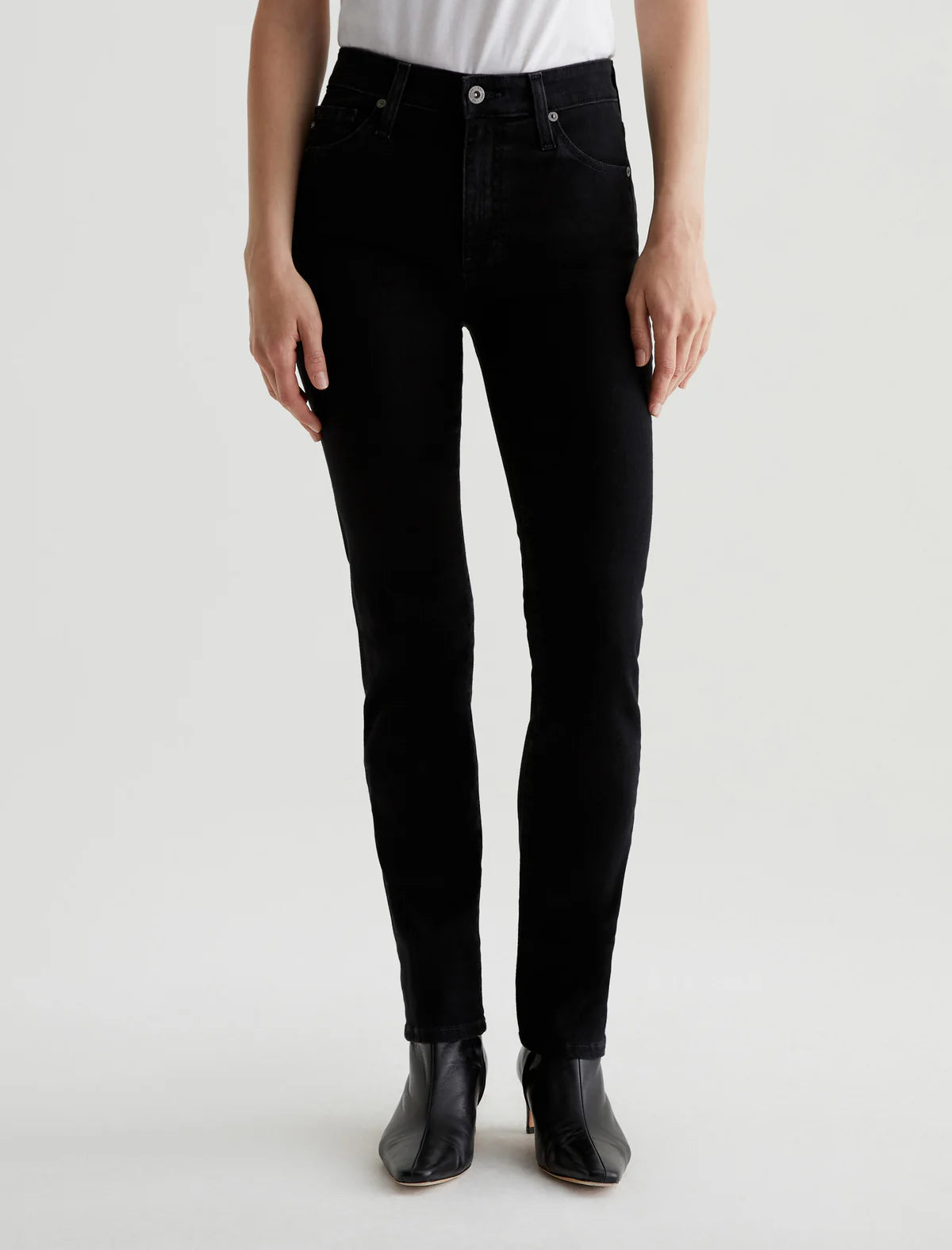 Mari High Rise Slim Straight Jean in alchemy by AG