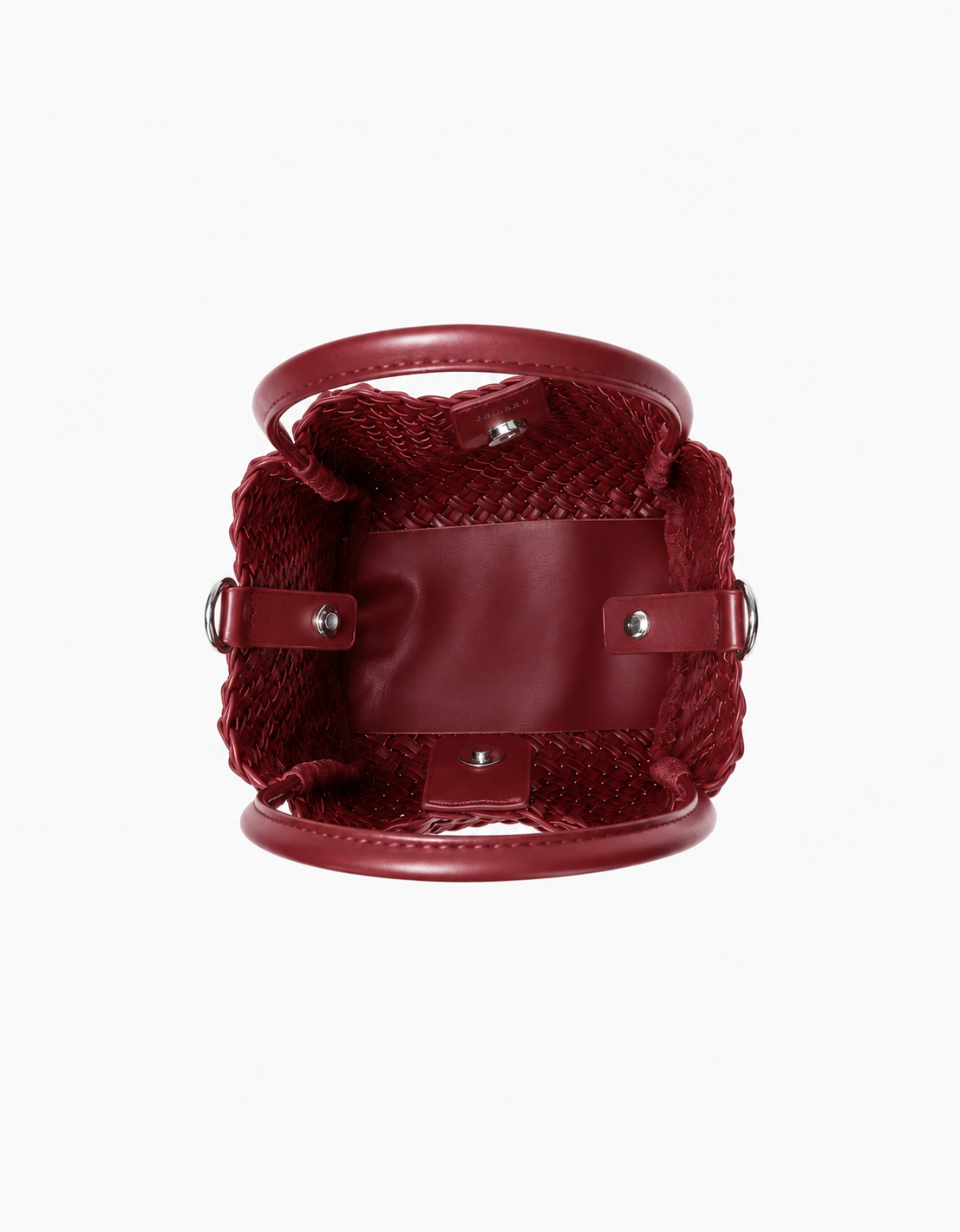 Hollace Mini Woven Tote in wine by Remi & Reid