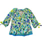 Cloud Tunic Top in oberon white/blue/green by LA Plage