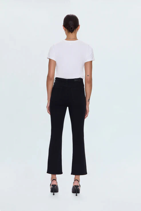 Lennon High Rise Crop Boot in noir by Pistola