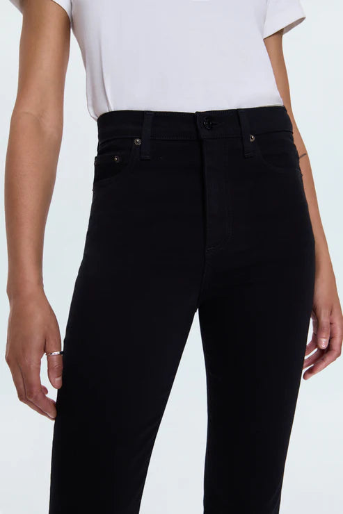 Lennon High Rise Crop Boot in noir by Pistola