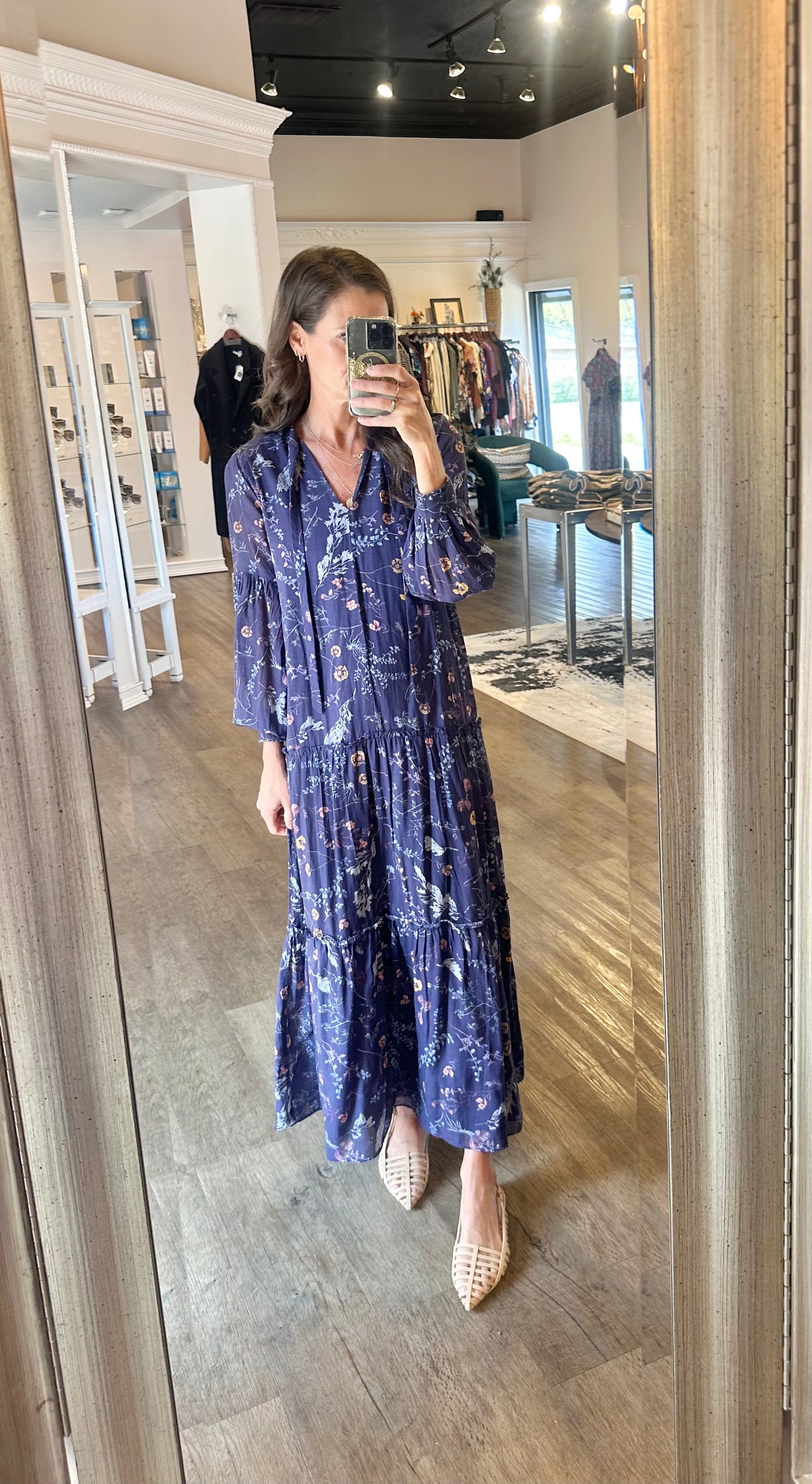 Sunny Ankle Dress in viviana print by Cleobella