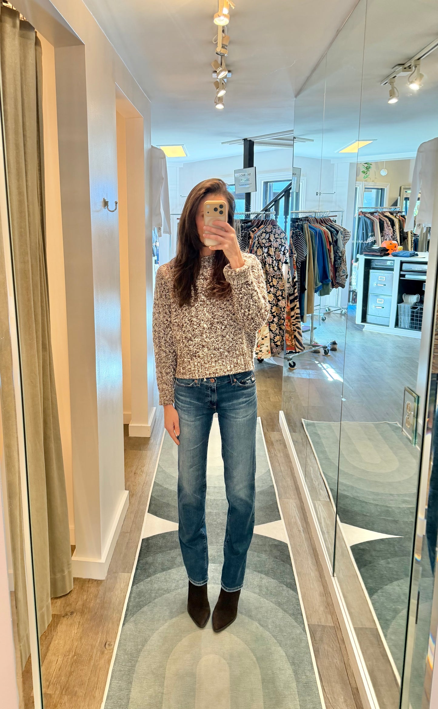 Sandra Low Rise Straight Leg Jean in 15 years prague by AG