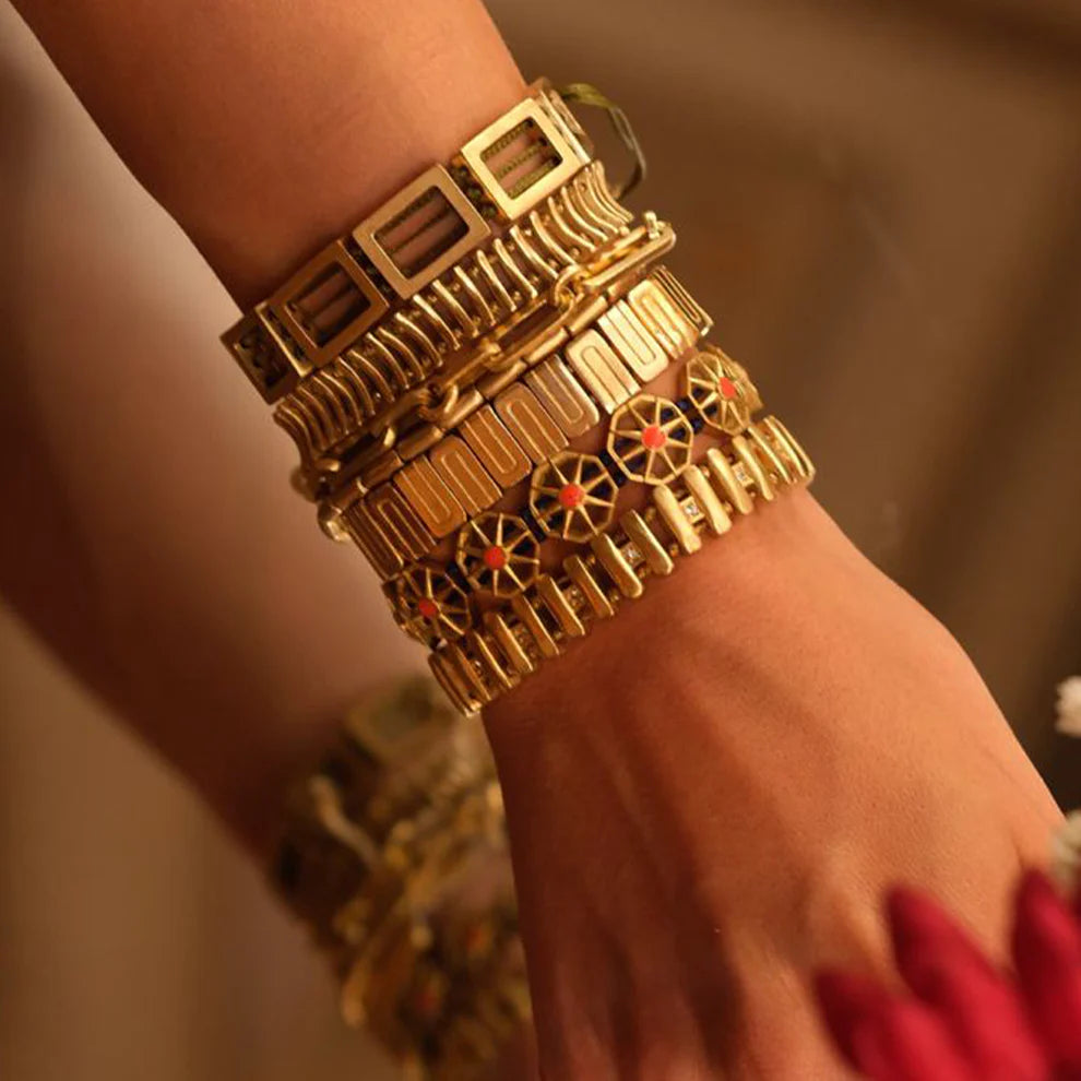 Vesper Bracelet in red/brass by JUJU