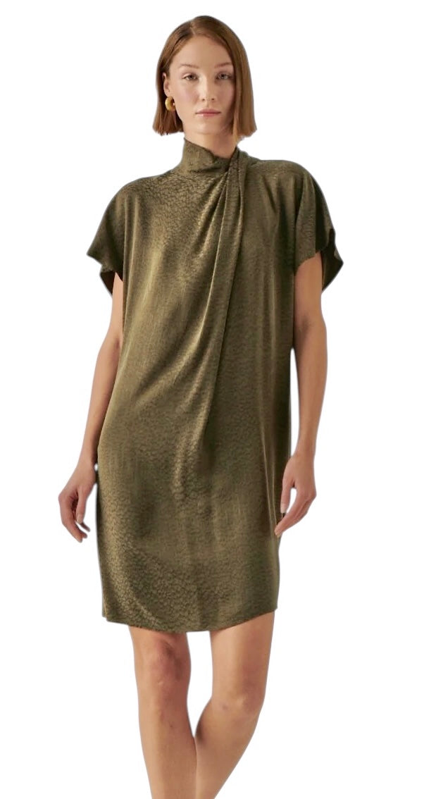 Martha Shift Dress in olive by Exquise