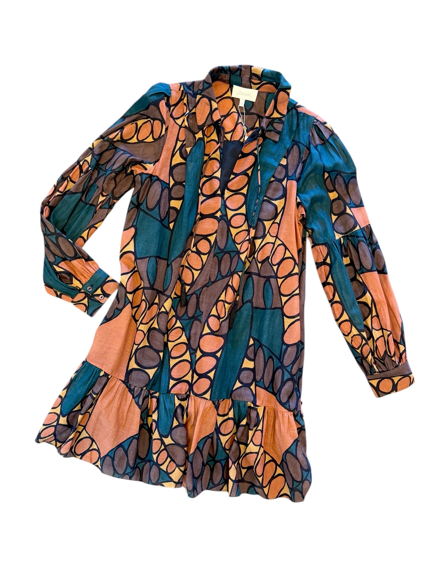 Alani Mini Dress in dark saguaro by Cleobella