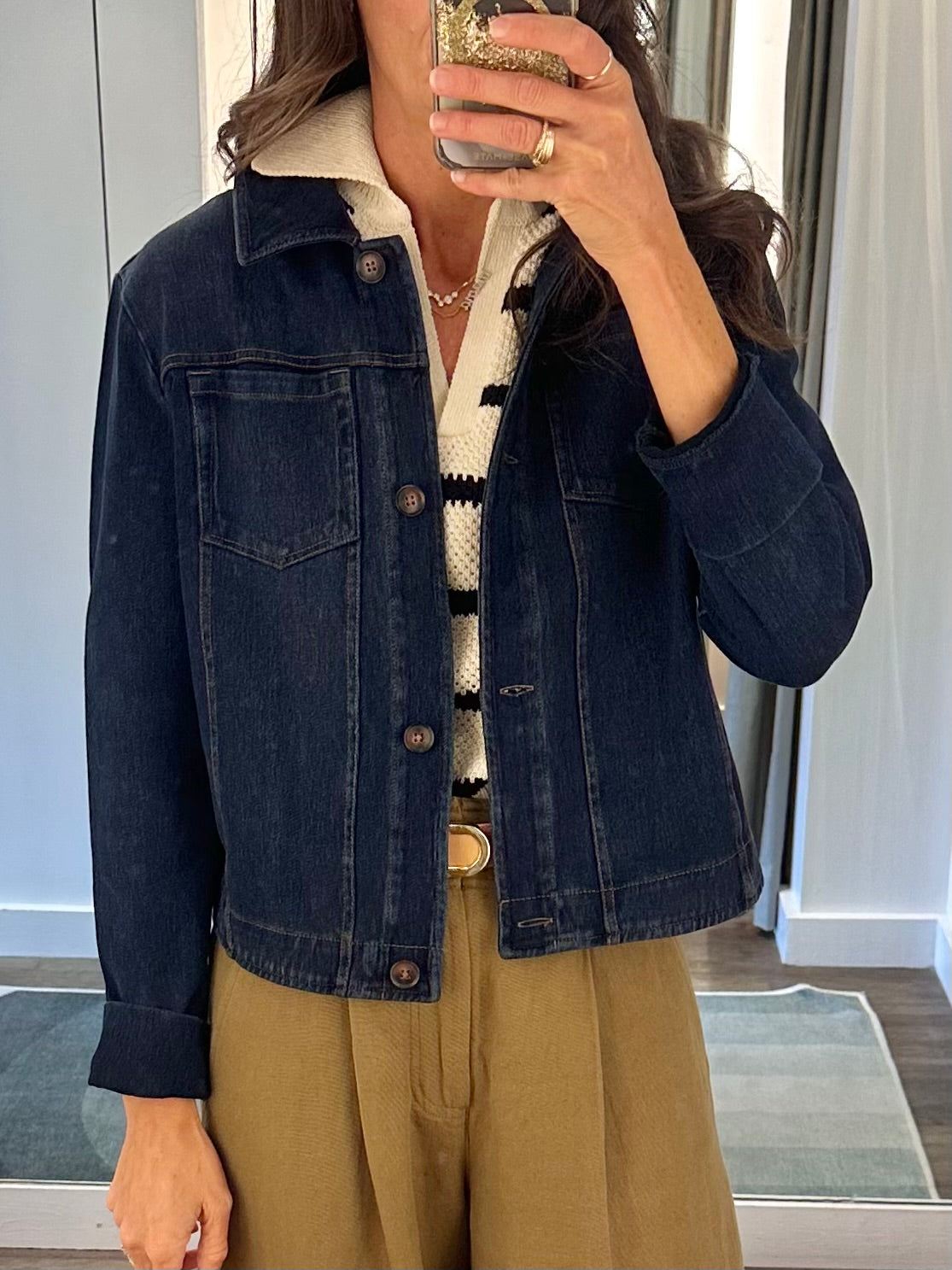 Classic Denim Jacket in indigo by Lysse