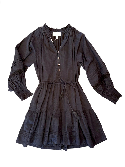 Meadow Mini Dress in black by Cleobella