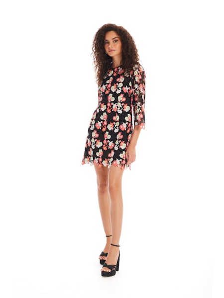Sloane Lace Dress in black multi by Allison