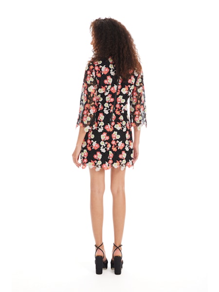 Sloane Lace Dress in black multi by Allison