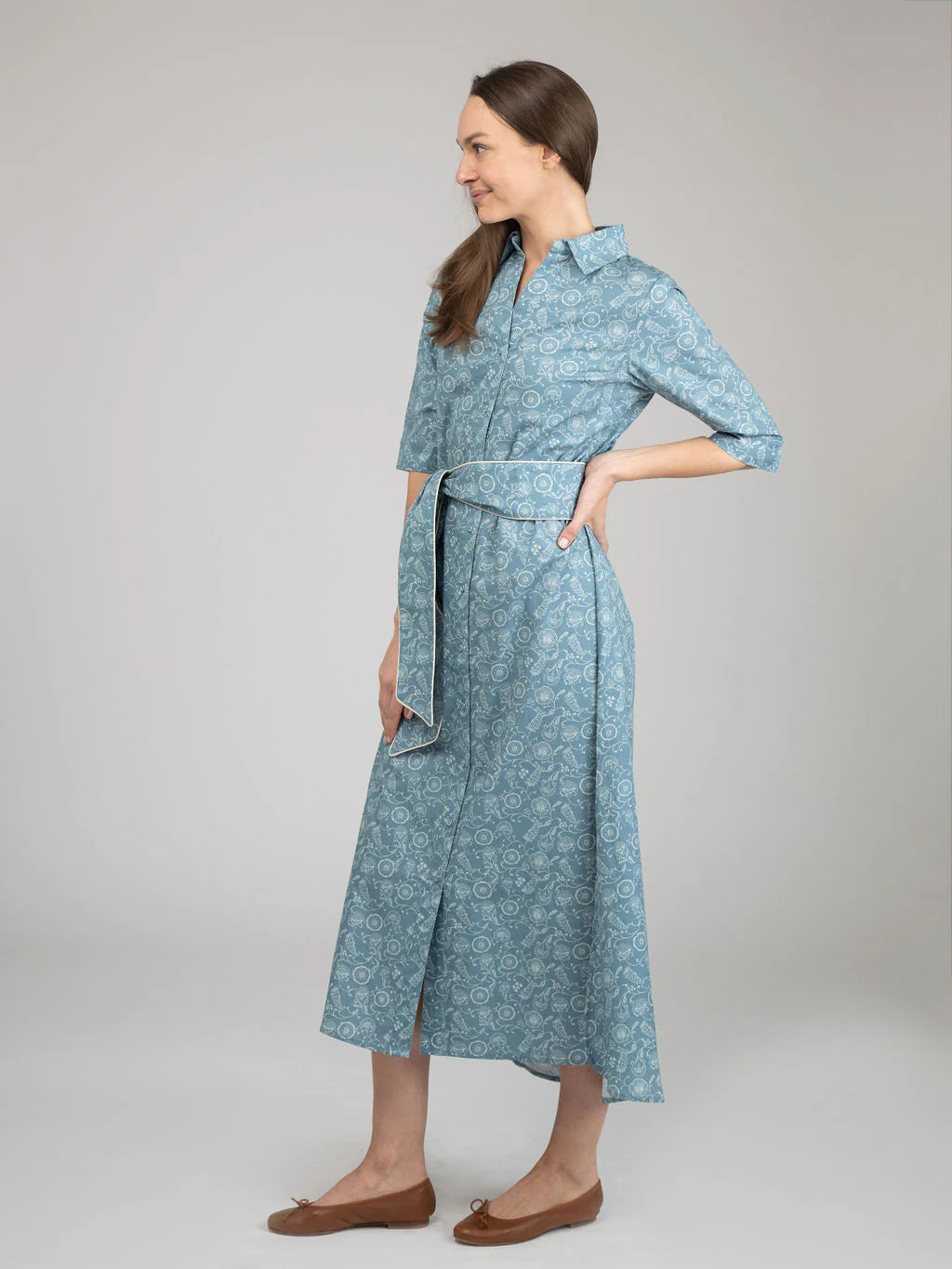 TRUNK SHOW- Eloise Maxi Dress in blue cosmo by Beau & Ro