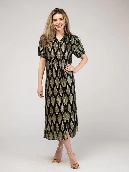 TRUNK SHOW- Kris Dress in black deco by Beau & Ro