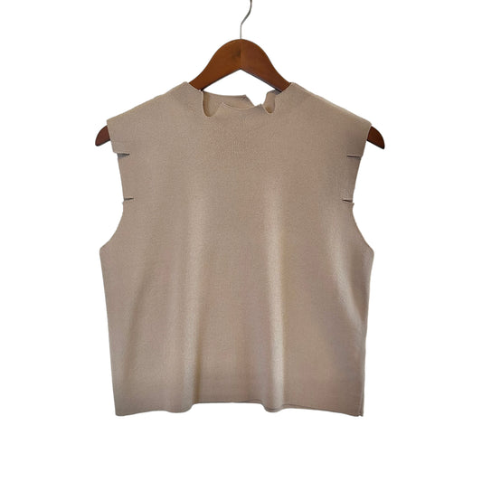 Betty Sweater Vest in light taupe by Kerisma