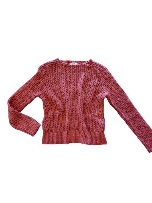 Open Weave Sweater with Side Buttons in phard by B-YU