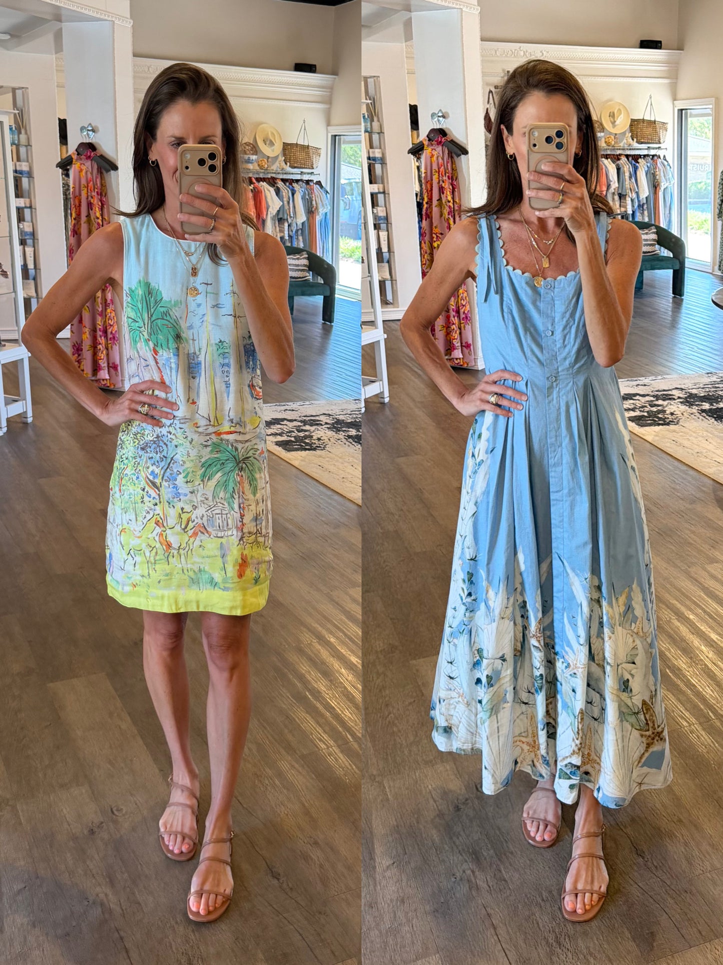 Lacerta Midi Dress in blue by Blank