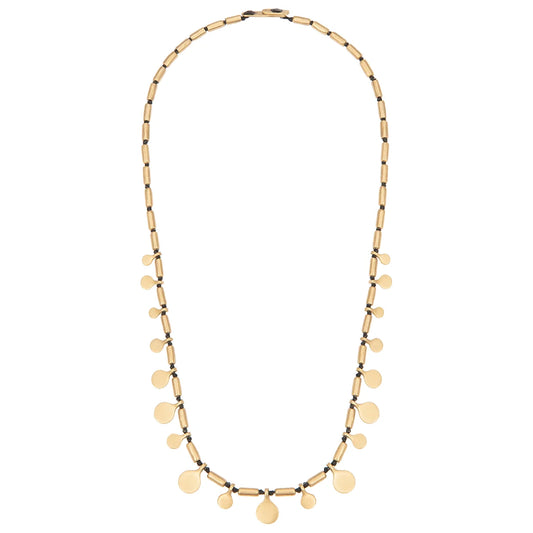 Necklace with Drop Pieces in bronze by JUJU