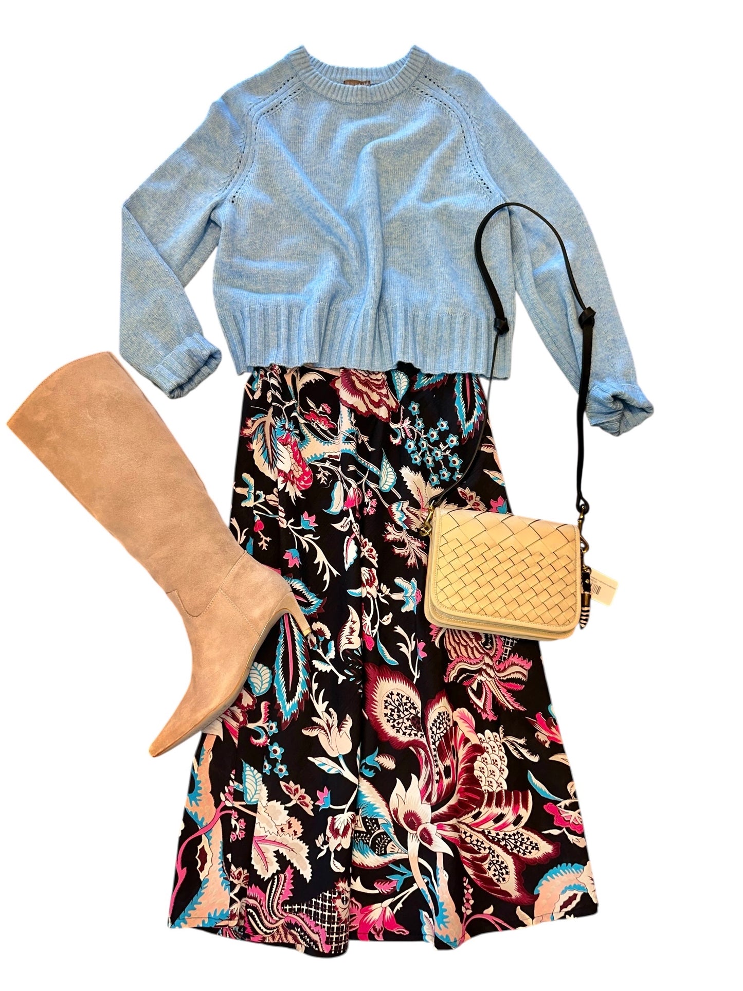 Nori Skirt in sophie floral print by Fitzroy & Willa
