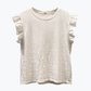Poppy Tee with Ruffle Sleeves in white by Dylan