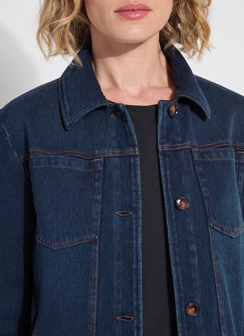 Classic Denim Jacket in indigo by Lysse