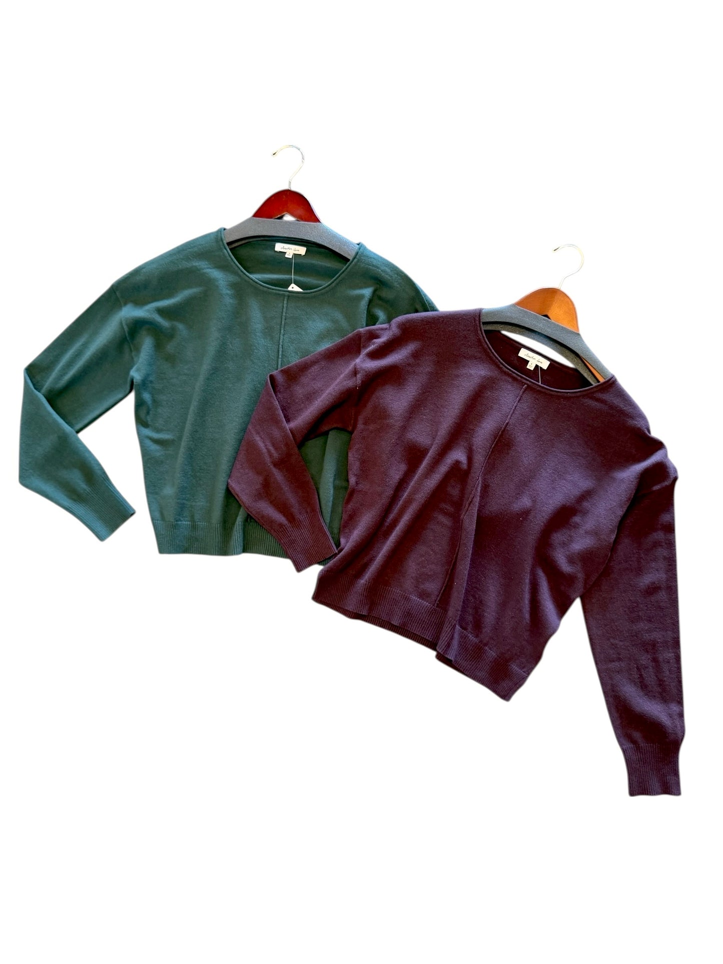 Pema Drop Shoulder Sweater in rainforest by Another Love