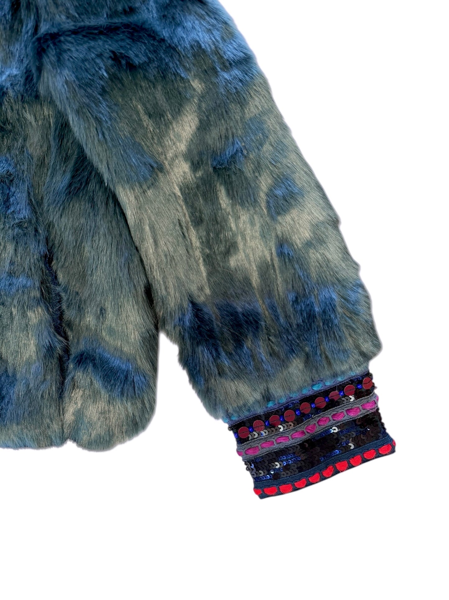 Romelia Fur Jacket in foliage green by Blank