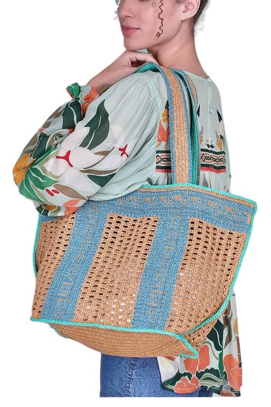 Selene Woven Bag in camel by Blank