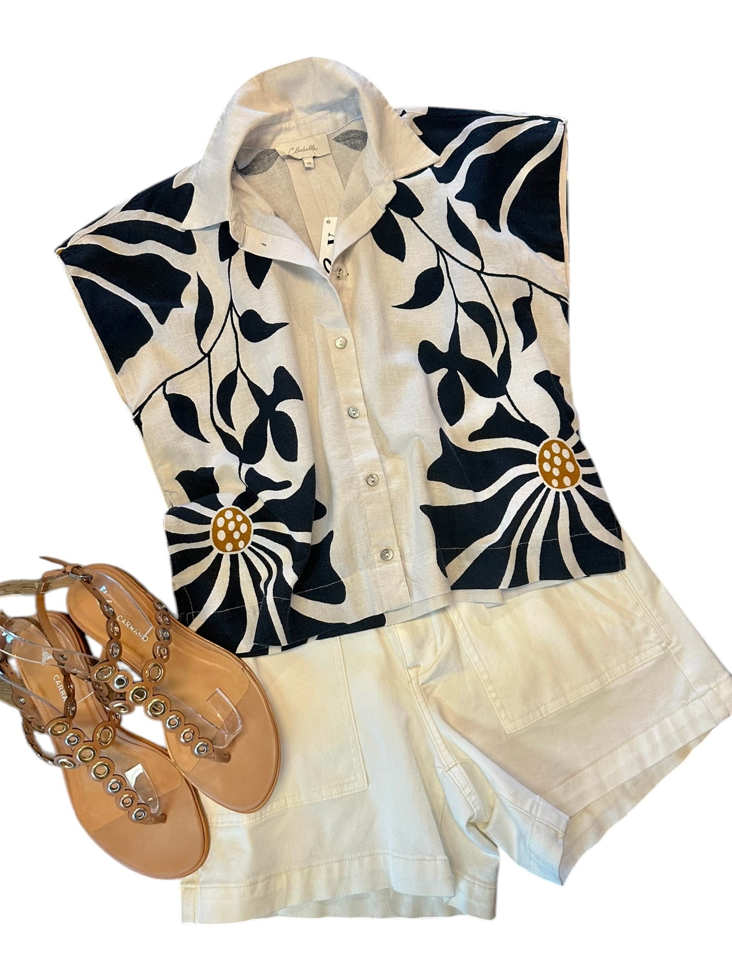 Selene Blouse in Atropa Print by Cleobella
