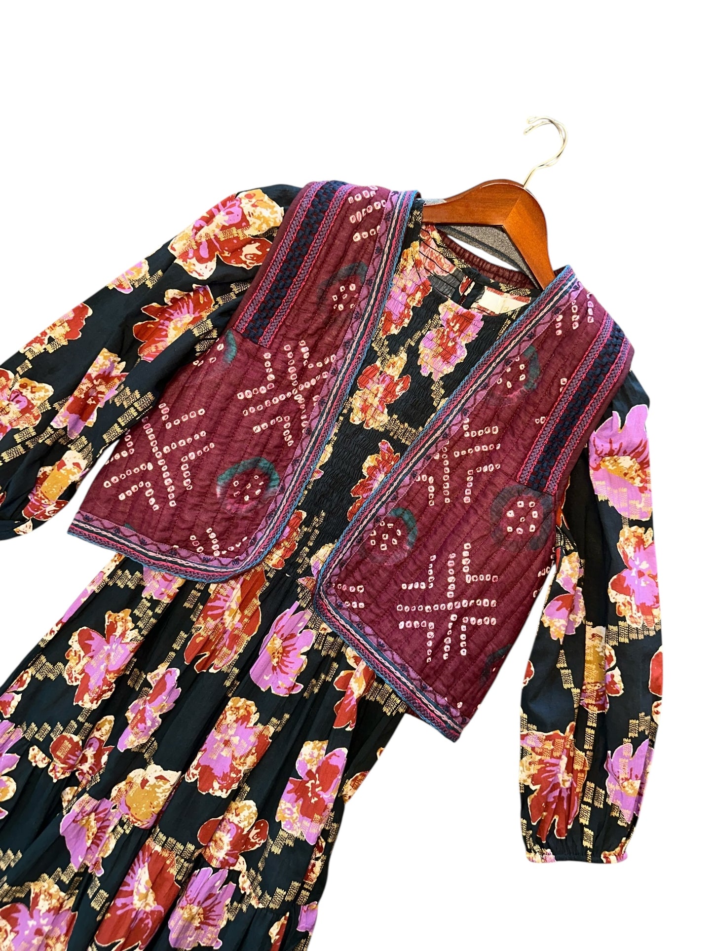 Natalie Vest in wine amethyst by Maison Hotel