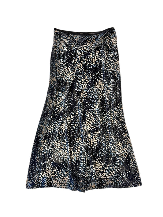 Bellona Velour Printed Skirt in navy by Blank