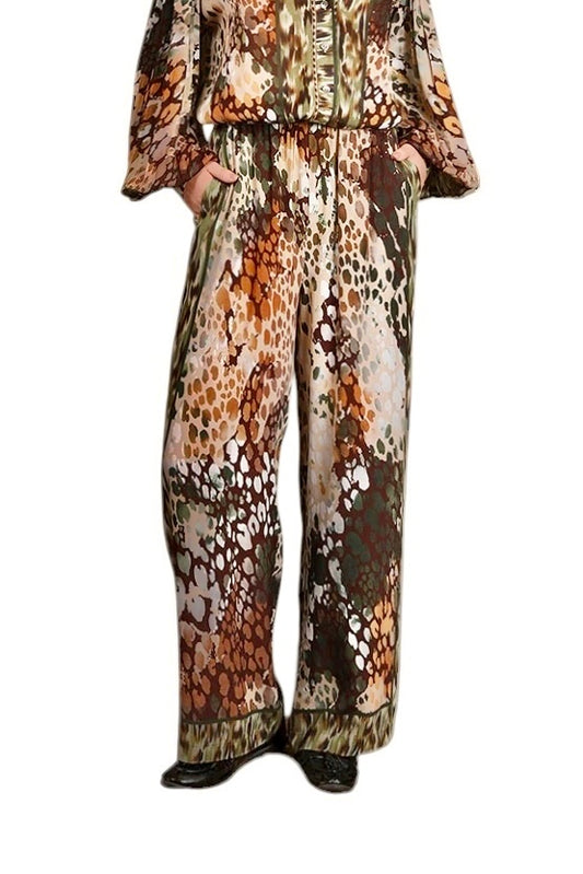 Evaline Printed Trousers in multi by Blank