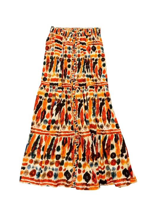 Karmina Printed Maxi Skirt in multi by Conditions Apply