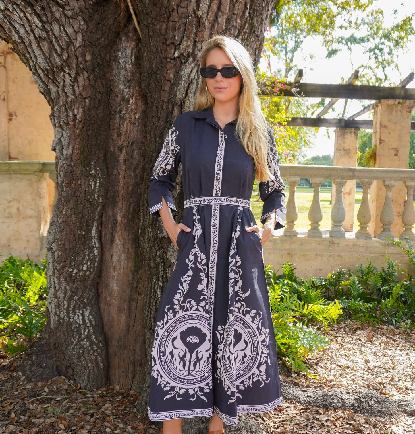 Chelsea Maxi Dress in poppy black by Isla Payal
