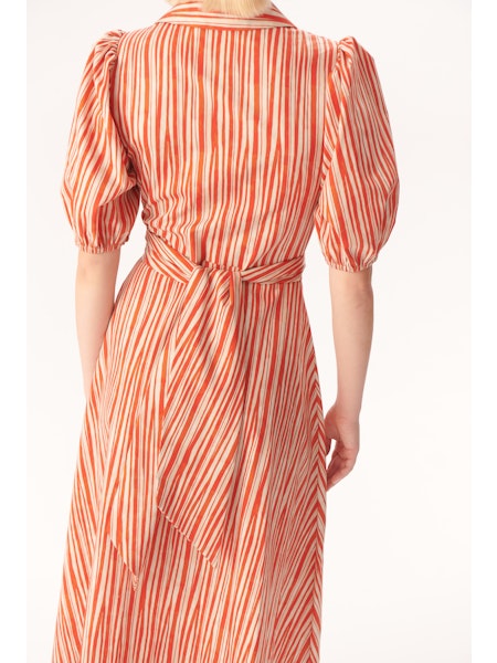 Kali Dress in red/ beige by Exquise