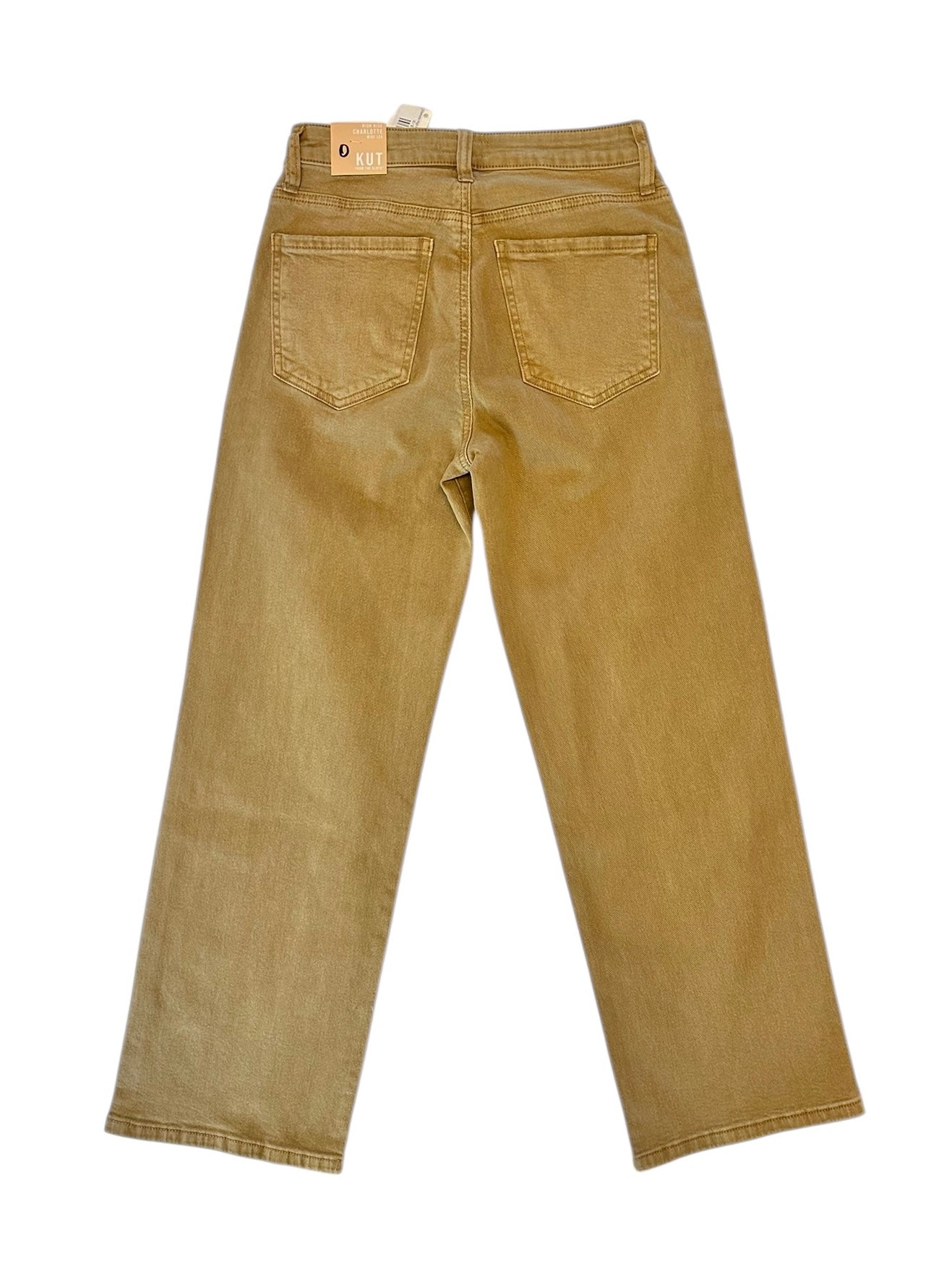 Charlotte High Rise Wide Leg Jean in caramel by KUT