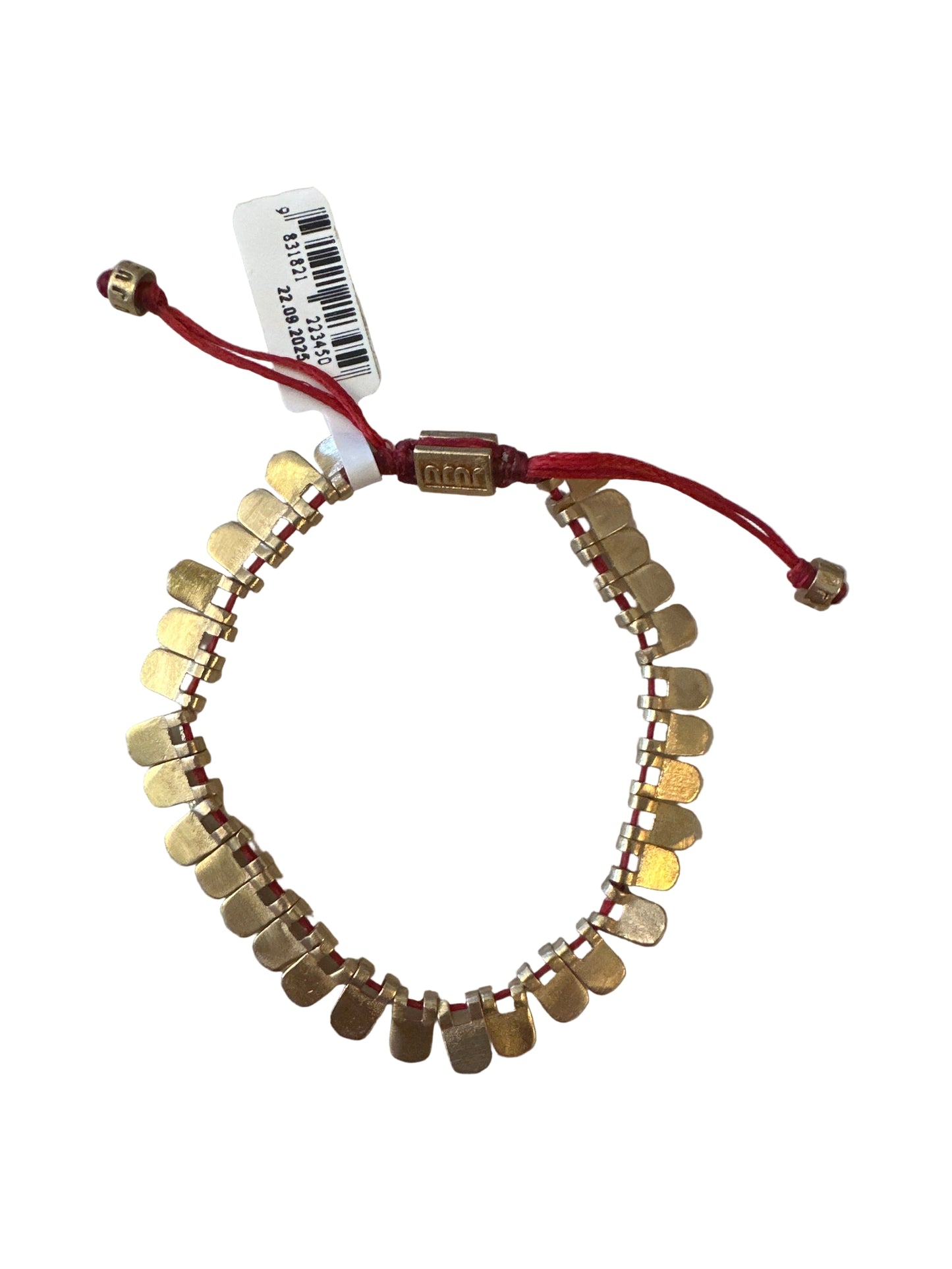 Fish Scale Bracelet in red/brass by JUJU