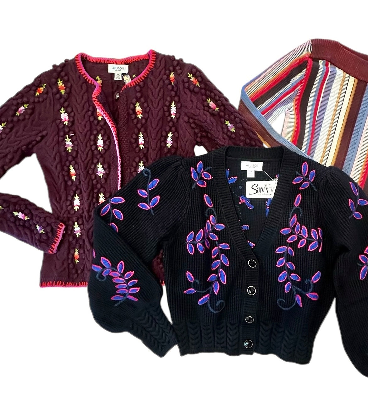 Piper Cardigan in black multi by Allison