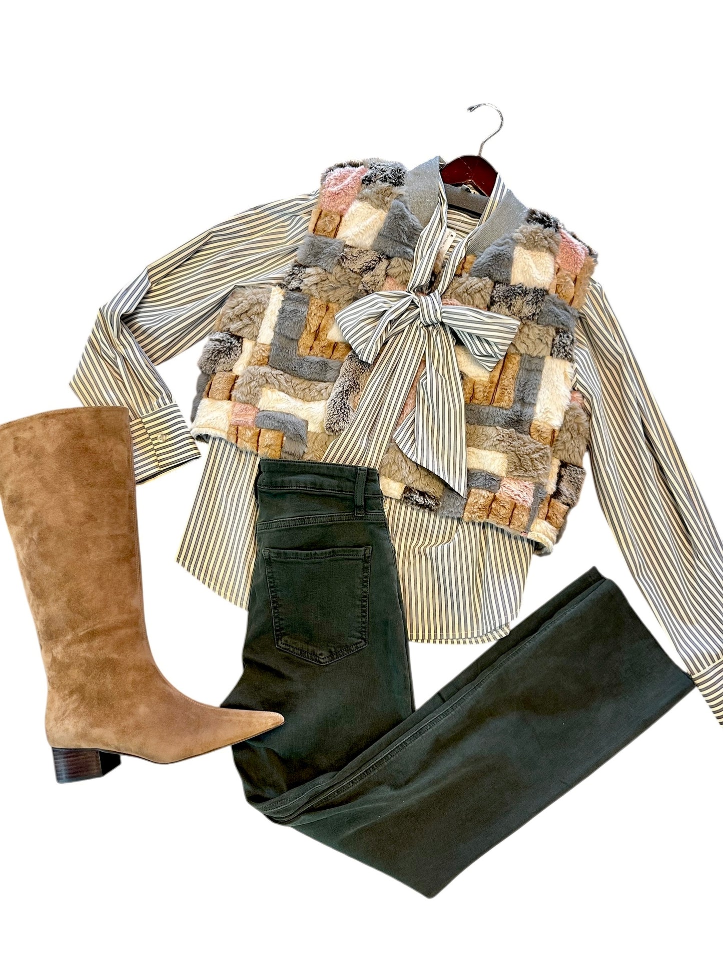 Karyme Gilet in ivory by Conditions Apply