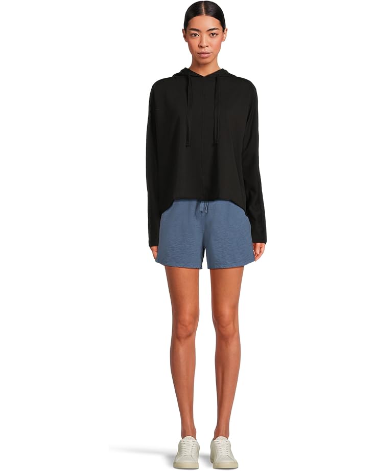 L/S Kimono Sleeves Hoodie in black by Mododoc