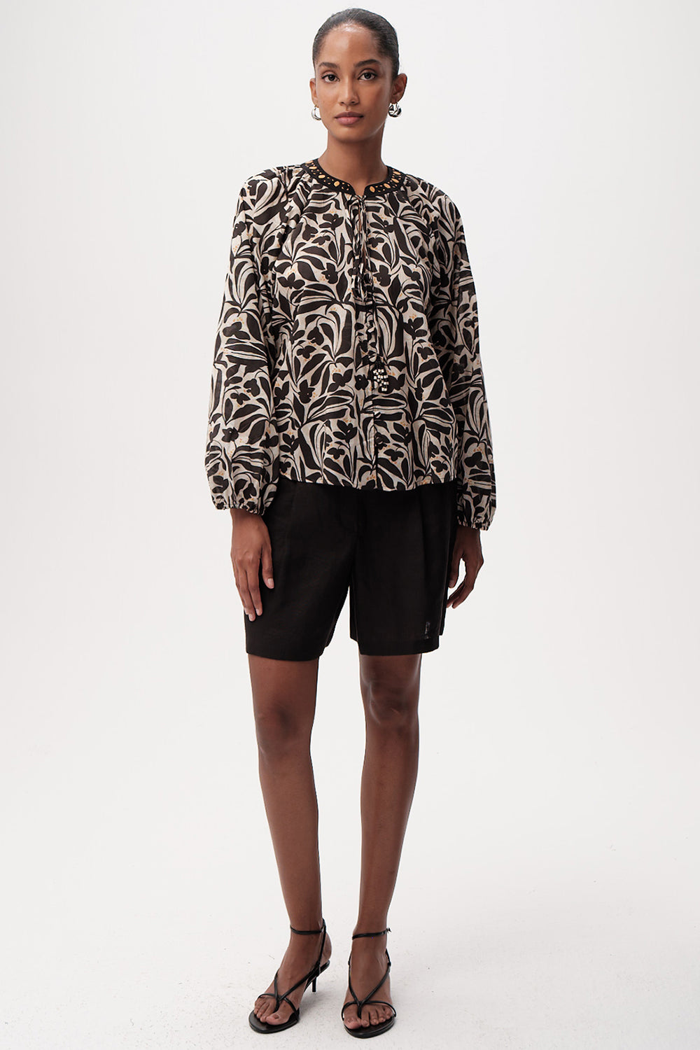 Bernadina Printed Shirt in multi by Exquise