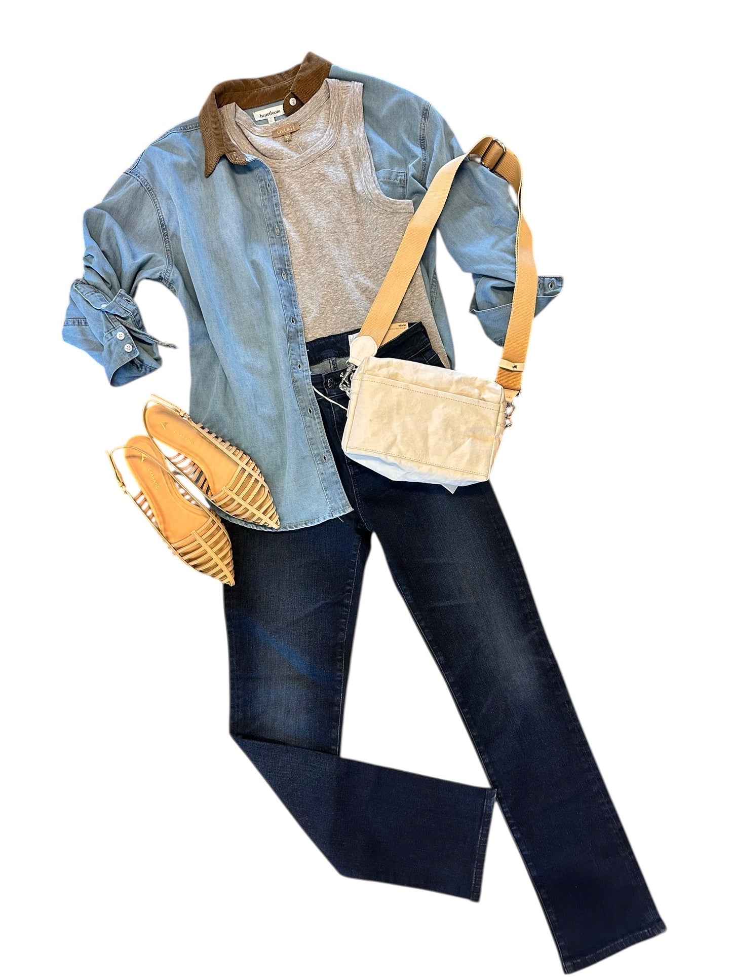 Tracolla Large Crossbody Bag in cashmere by Uashmama