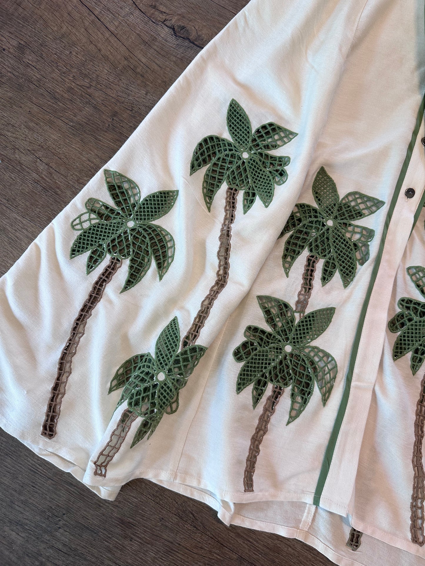 Revati Palm Tree Maxi Dress in breezy beige by Blank