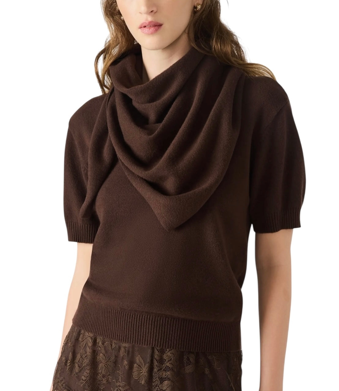 Hermia Sweater in dark espresso by Steve Madden