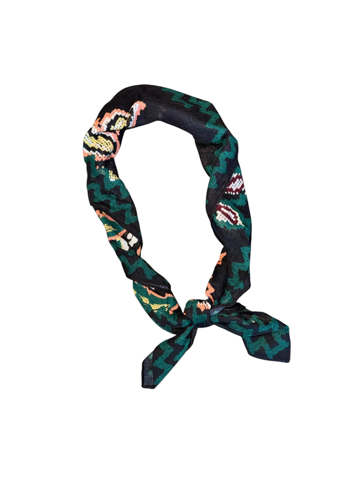 Emily Square Scarf in green by White Stuff