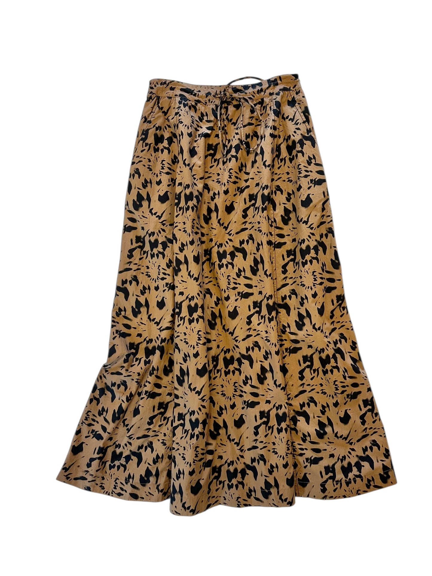 Paneled Maxi Skirt in animal floral by Lilla P