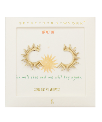 Sunrise Earrings in gold by Secretbox