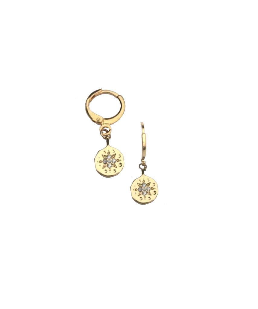 Coin Huggies in gold by Farrah B
