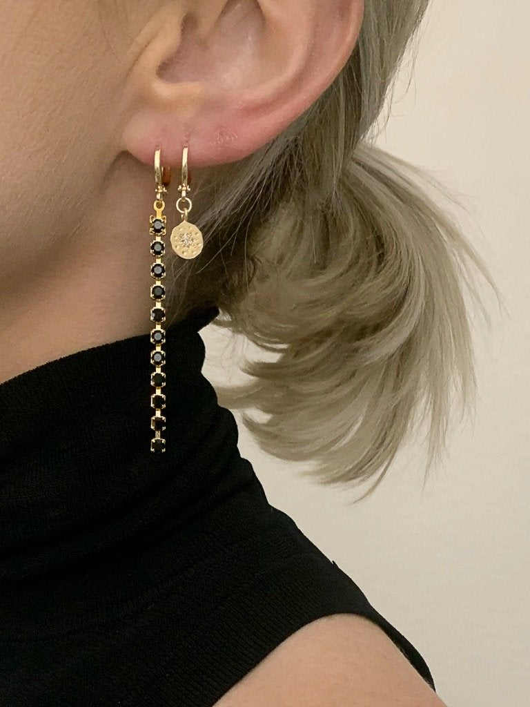 Coin Huggies in gold by Farrah B