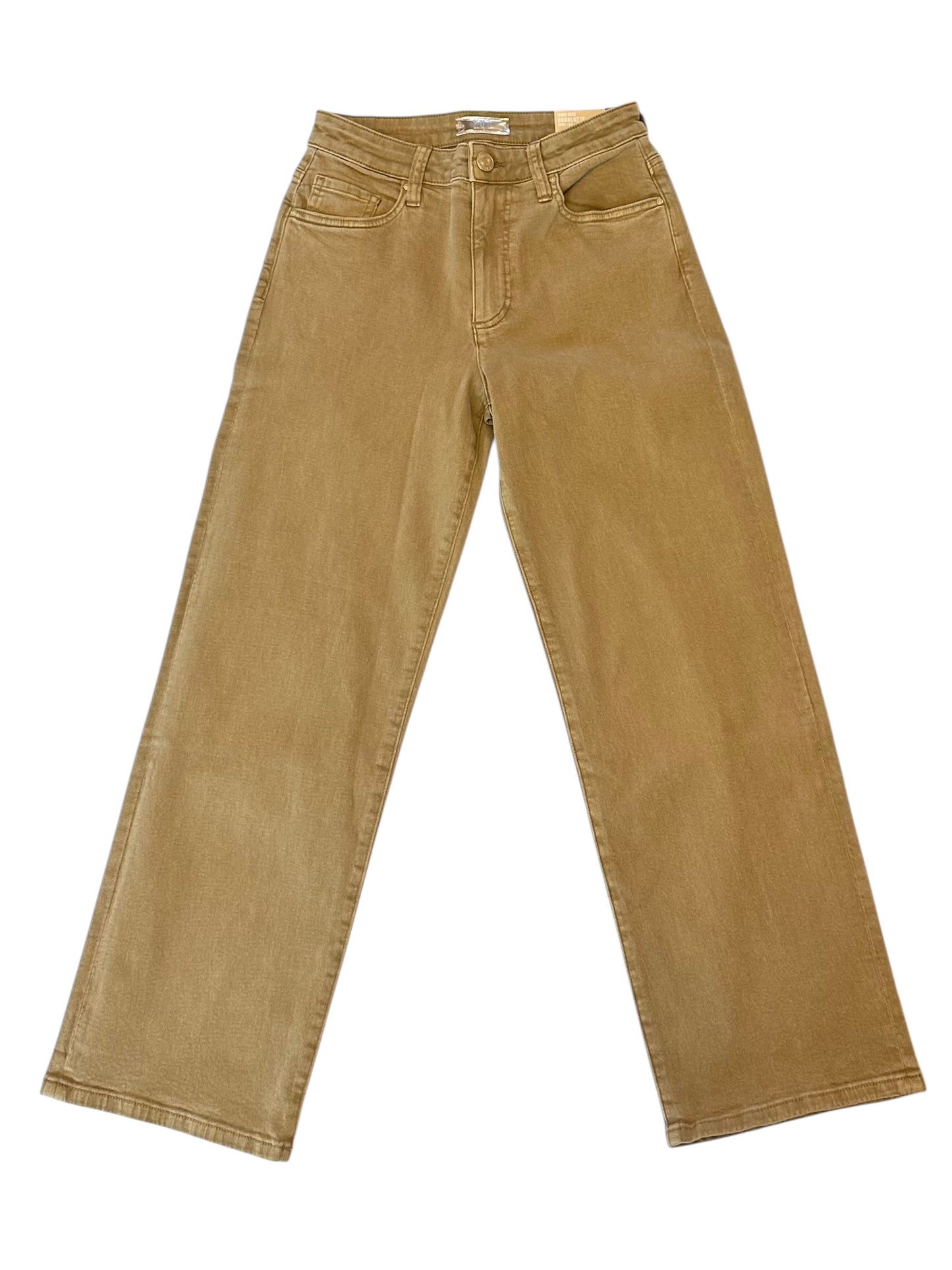 Charlotte High Rise Wide Leg Jean in caramel by KUT